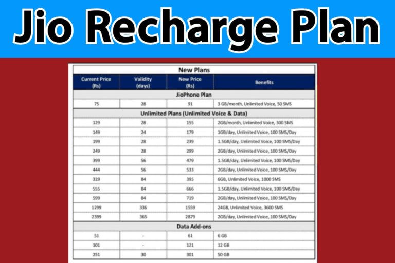 Jio Recharge Plan